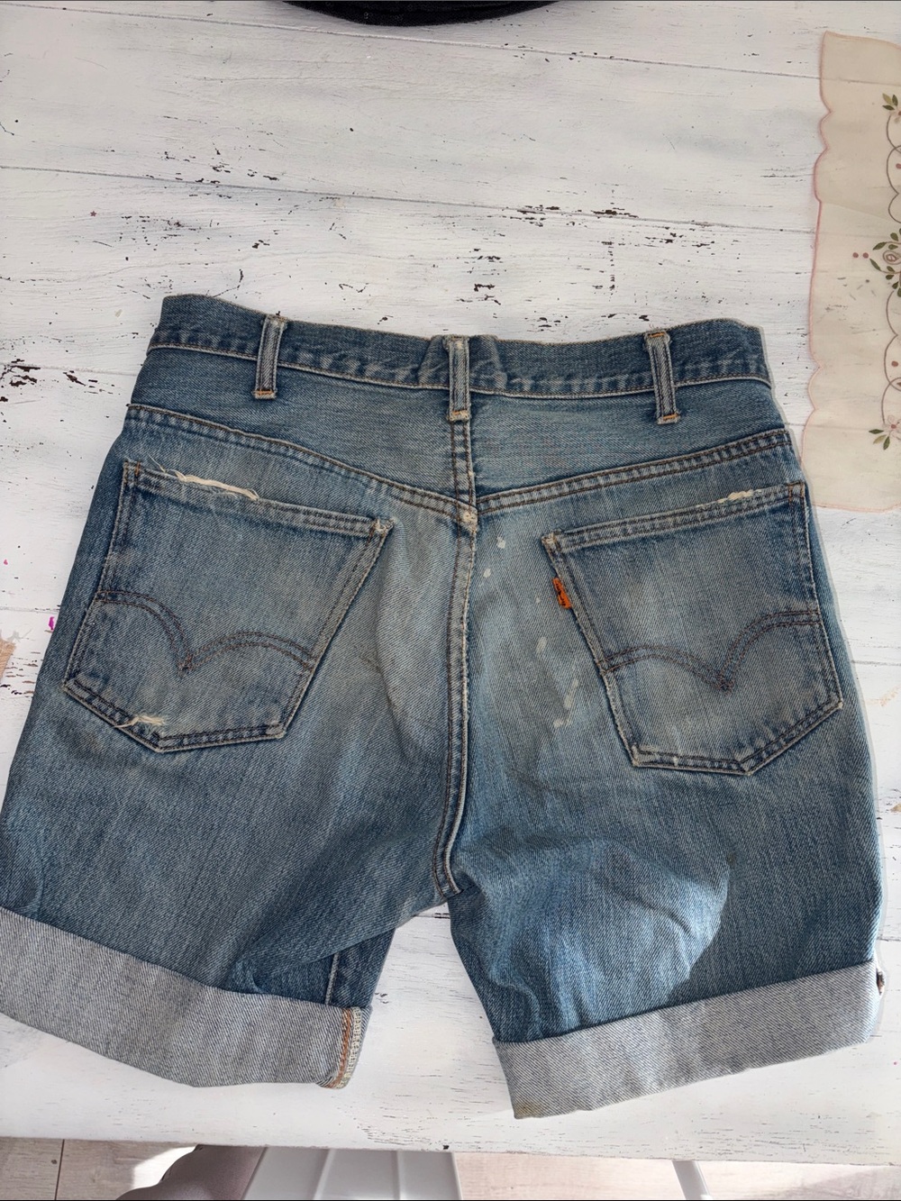 Orange Label Vintage Levi’s Shorts 💥❤️💯 selveged rare 28” Bermuda cuff 1970’s